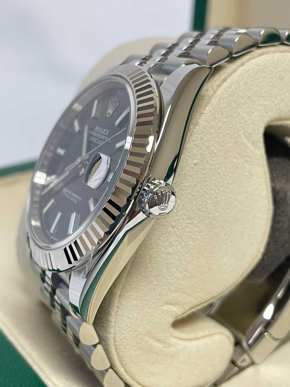 Rolex Datejust 41mm Steel and White Gold - Fluted Bezel - Jubilee