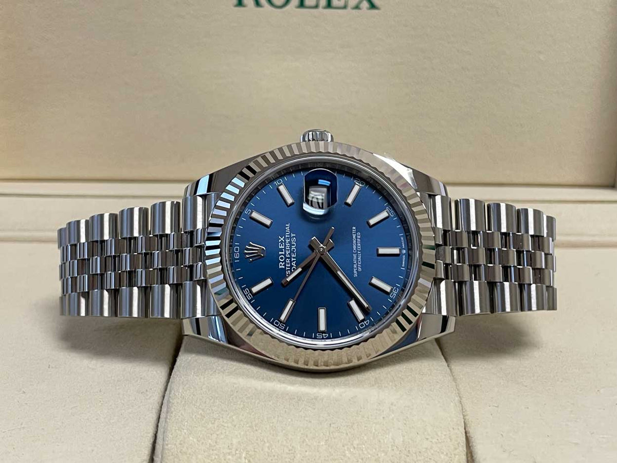 Rolex Datejust 41mm Steel and White Gold - Fluted Bezel - Jubilee