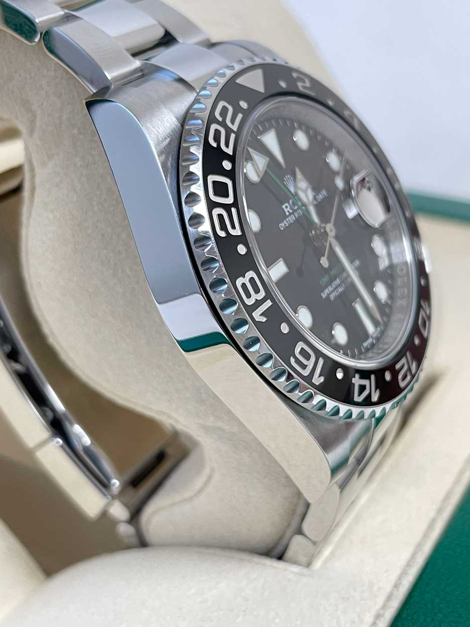 Rolex GMT-Master II Steel Green Arrow Blue Lume