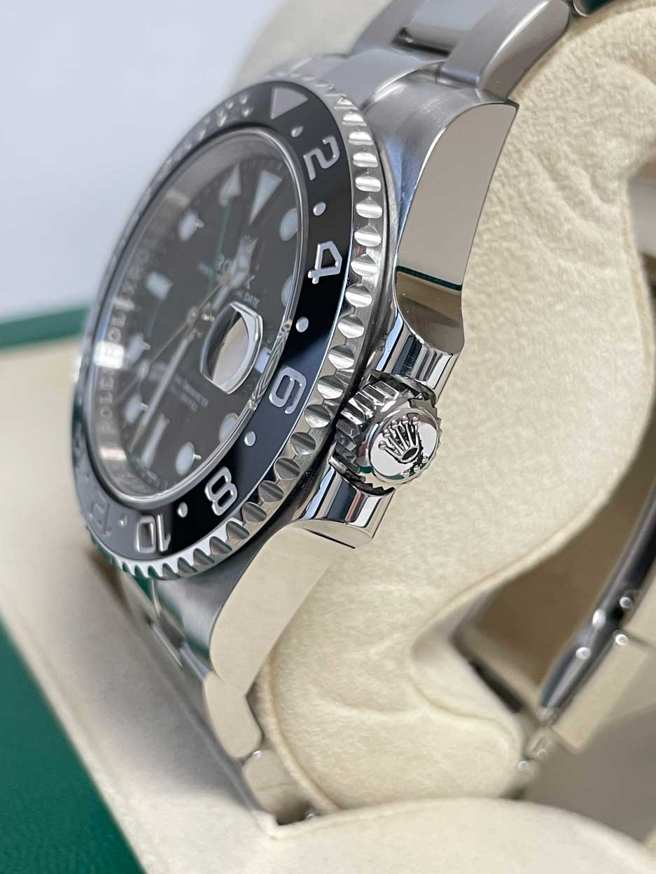 Rolex GMT-Master II Steel Green Arrow Blue Lume