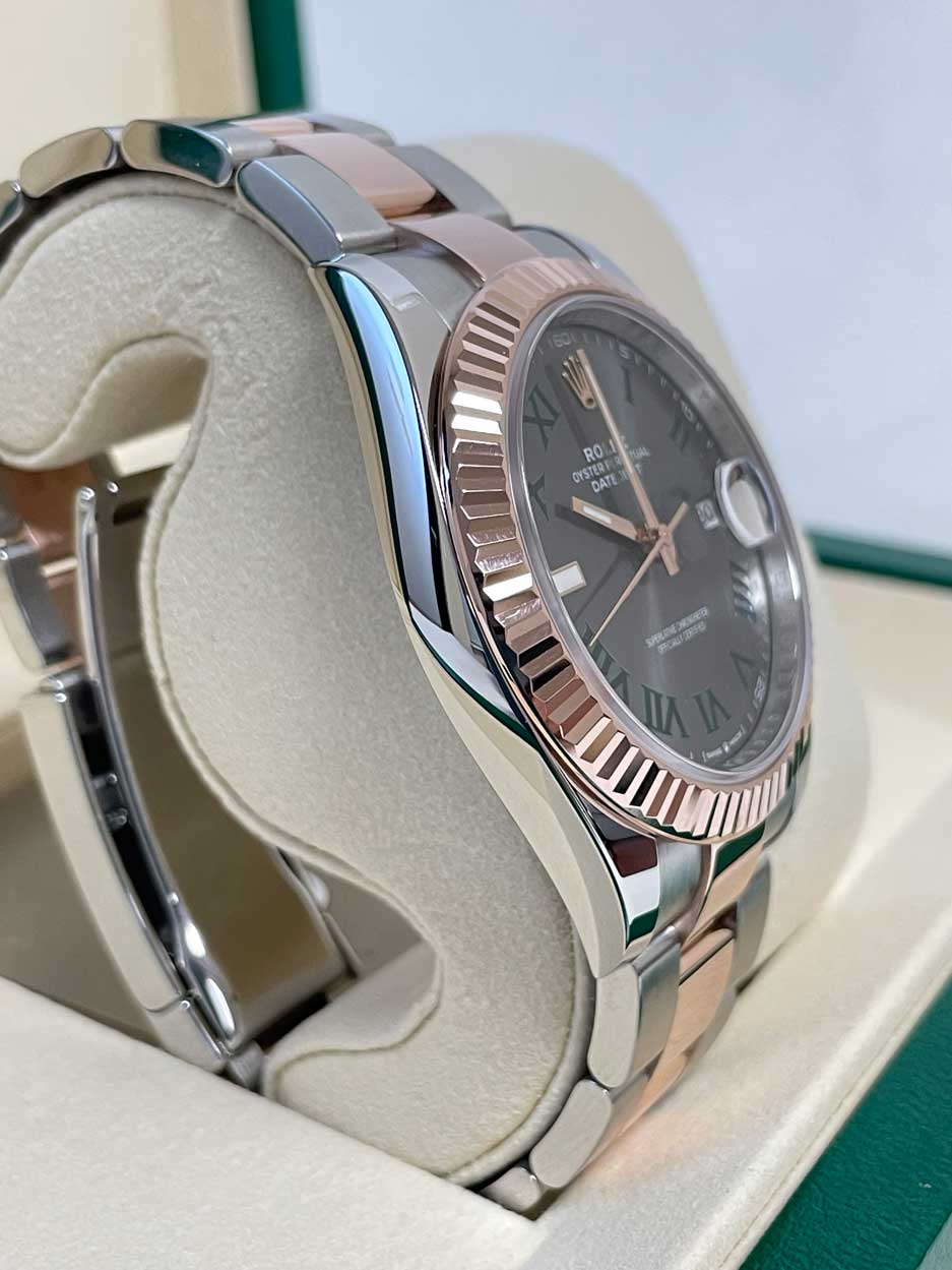 Rolex Datejust 41mm Steel & Rose Gold Wimbledon