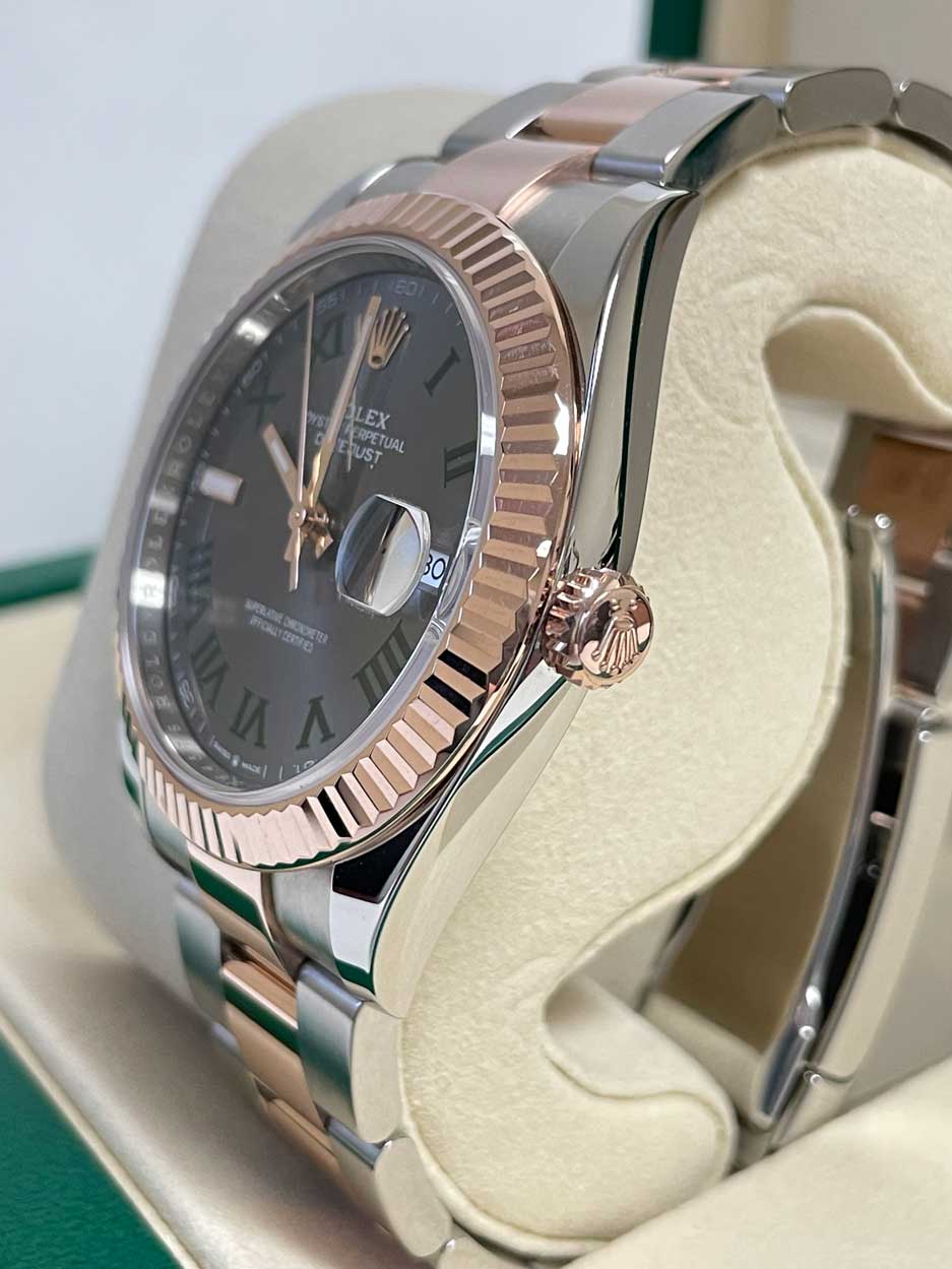 Rolex Datejust 41mm Steel & Rose Gold Wimbledon