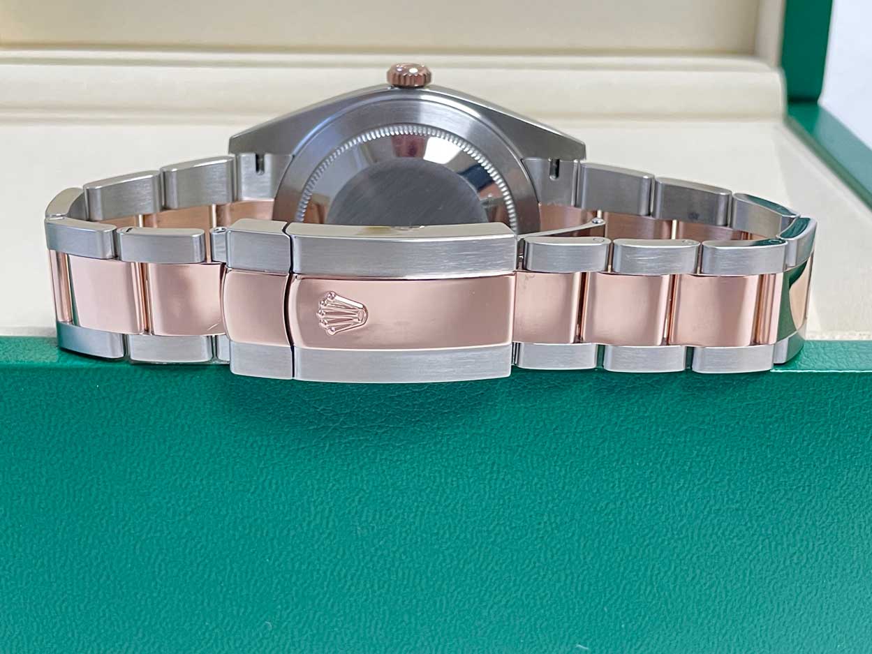 Rolex Datejust 41mm Steel & Rose Gold Wimbledon