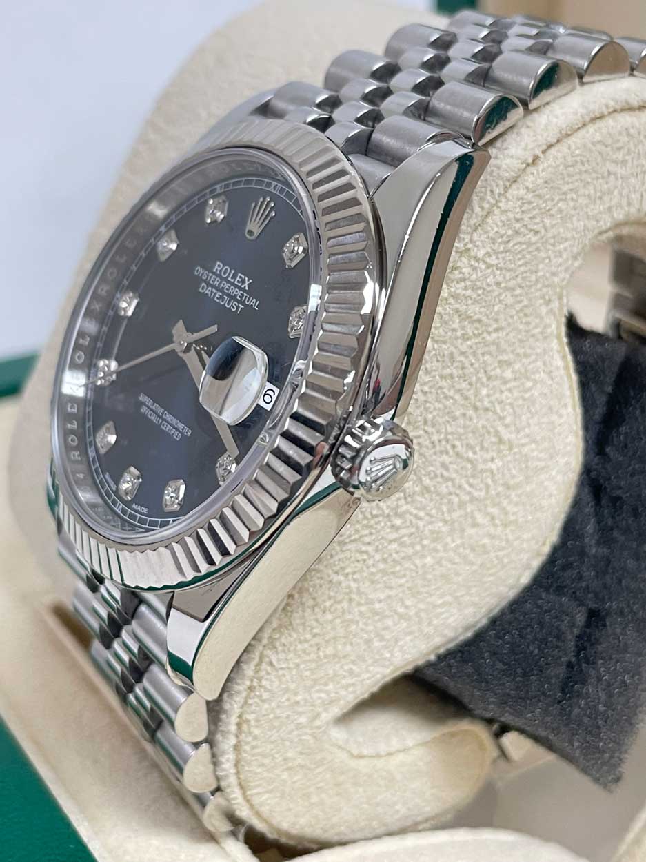 Rolex Datejust 41mm Steel and White Gold - Fluted Bezel - Jubilee
