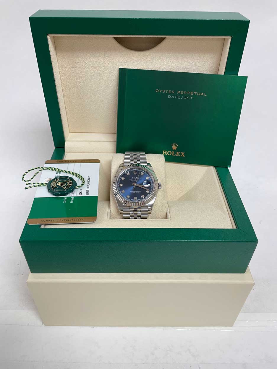 Rolex Datejust 41mm Steel and White Gold - Fluted Bezel - Jubilee