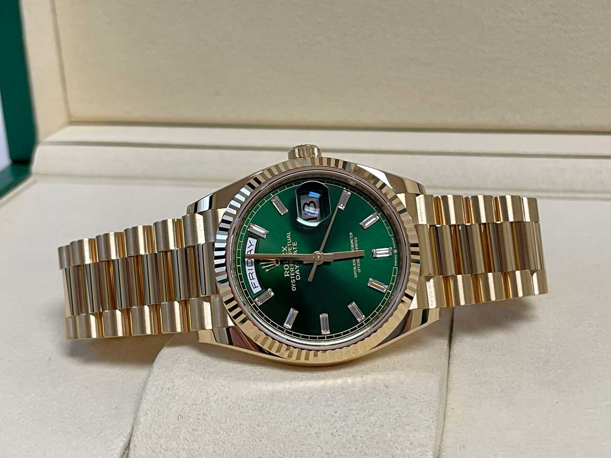 Rolex Day-Date President Yellow Gold - Fluted Bezel - President