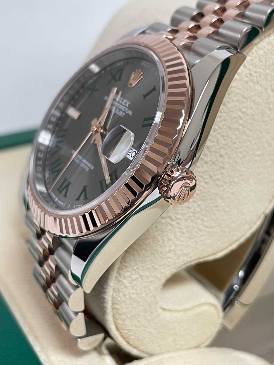 Rolex Datejust 41mm Steel & Rose Gold Wimbledon