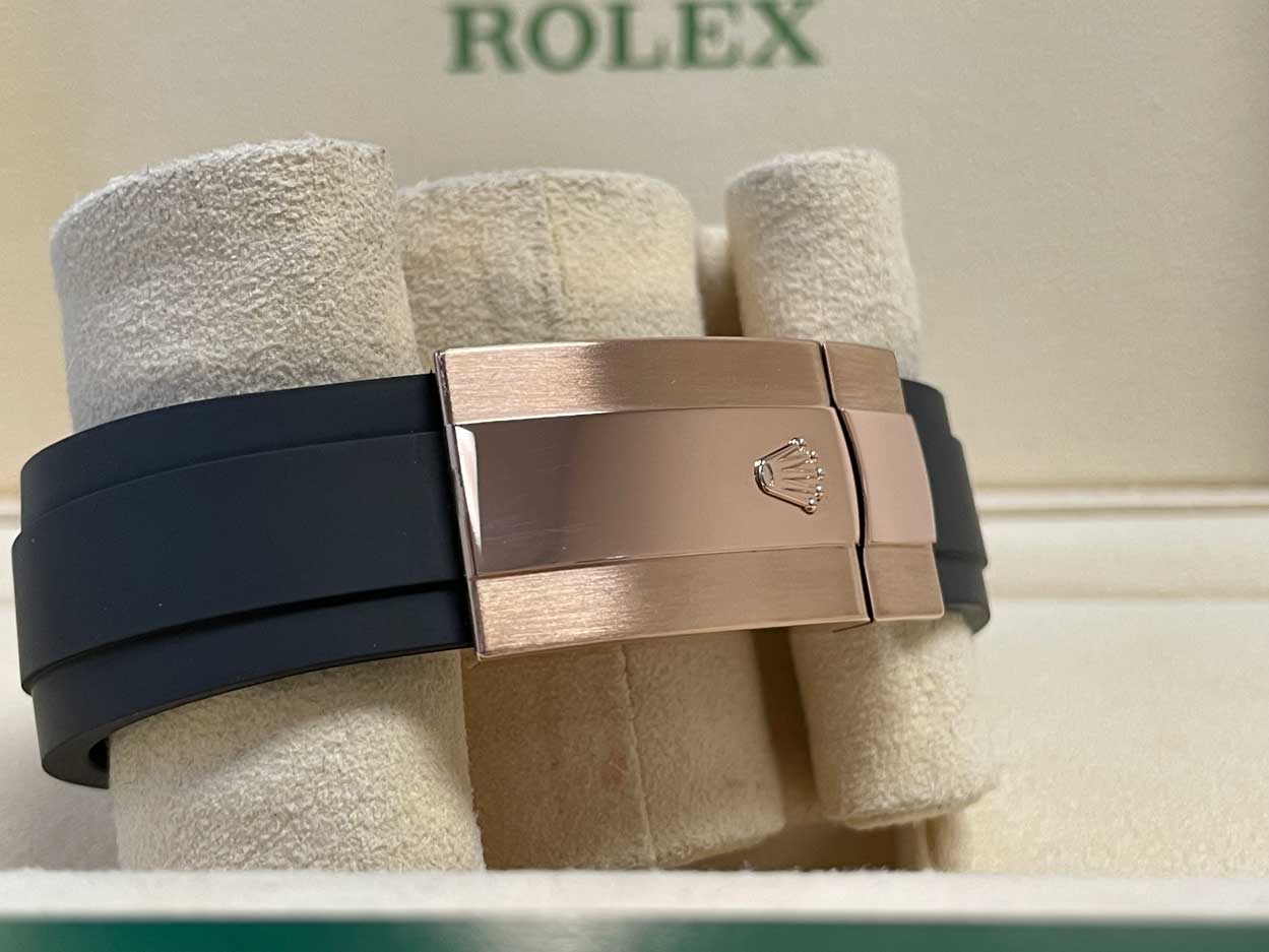 Rolex Everose Gold Sky-Dweller - Fluted Bezel - Oysterflex Bracelet