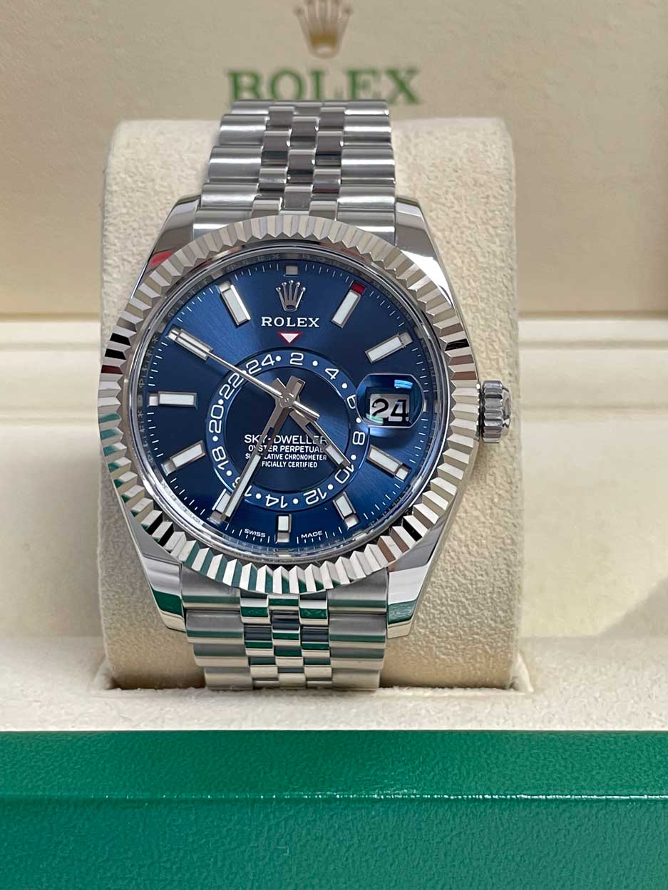 Rolex Sky-Dweller - Steel & White Gold Blue