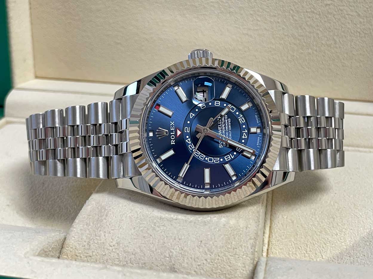 Rolex Sky-Dweller - Steel & White Gold Blue