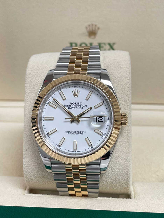 Rolex Datejust 41 Steel and Yellow Gold - Fluted Bezel - Jubilee