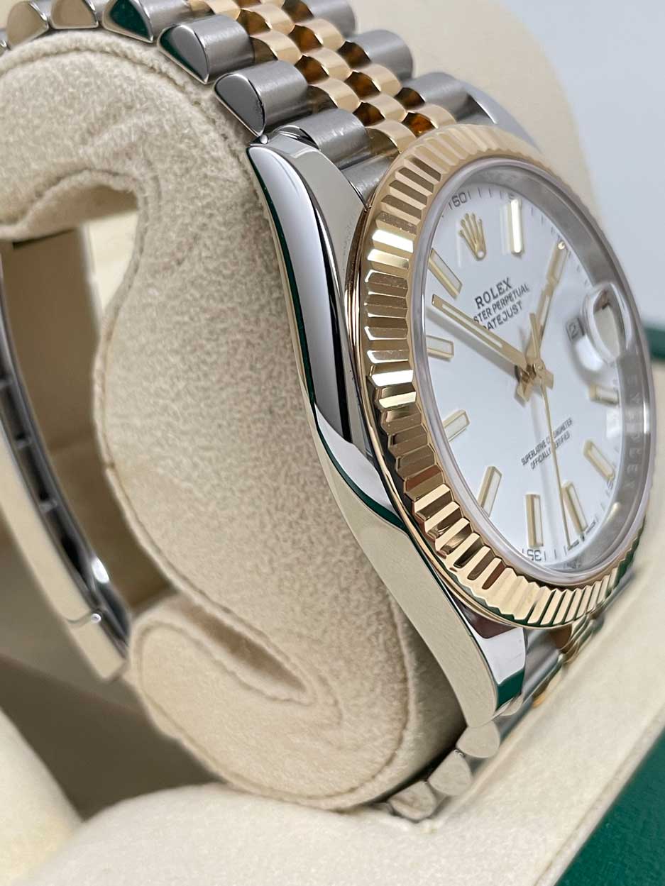Rolex Datejust 41 Steel and Yellow Gold - Fluted Bezel - Jubilee