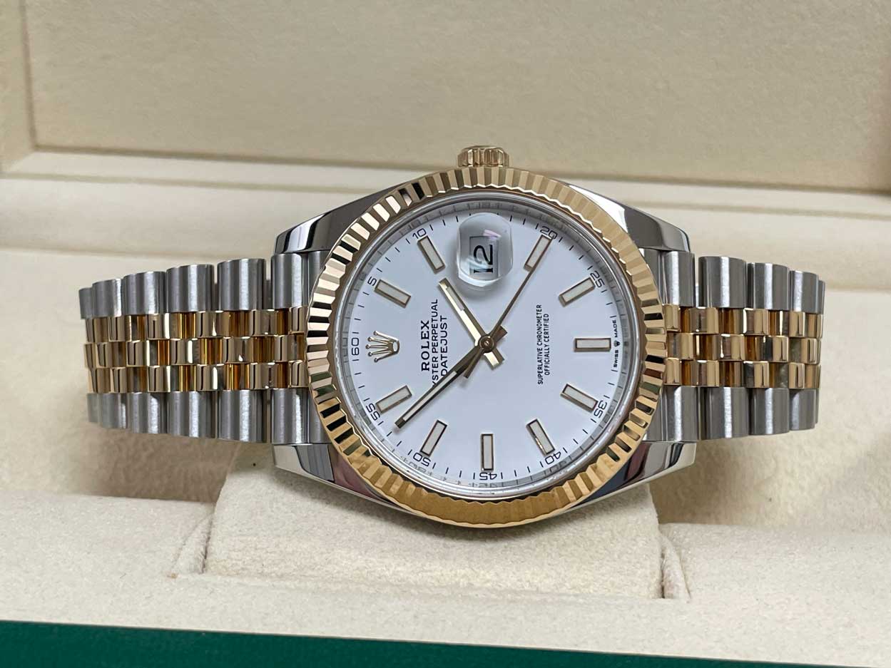 Rolex Datejust 41 Steel and Yellow Gold - Fluted Bezel - Jubilee