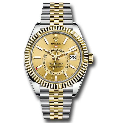 Rolex Sky-Dweller Stainless Steel and Yellow Gold