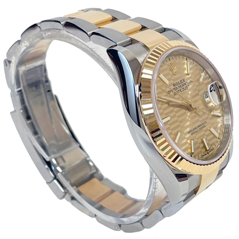 Rolex Datejust 36mm - Steel and Gold Yellow Gold - Fluted Bezel - Jubilee