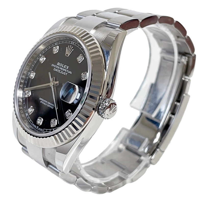 Rolex Datejust 41 Steel and White Gold - Fluted Bezel