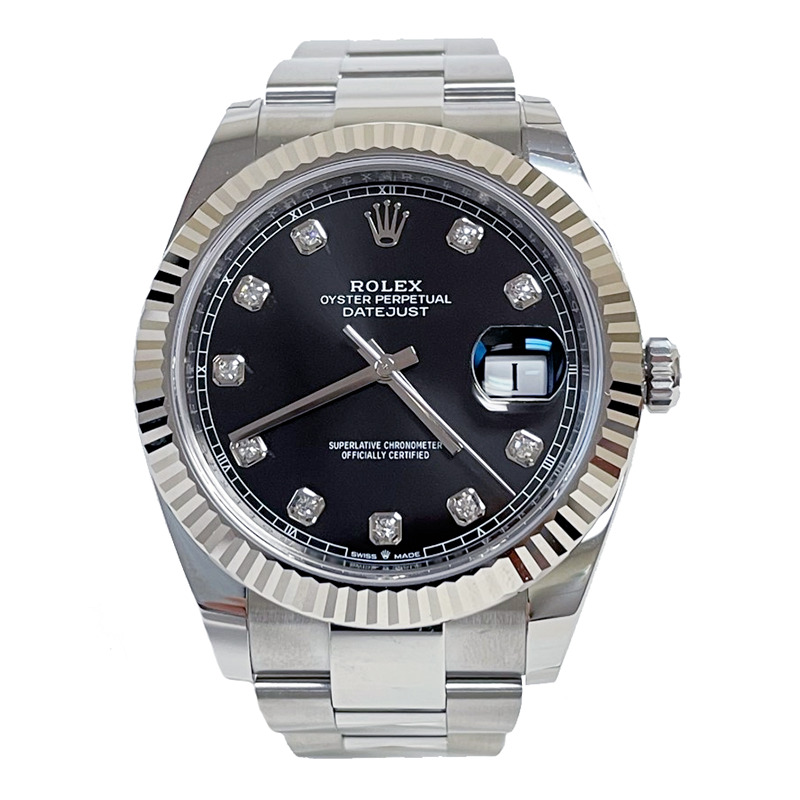 Rolex Datejust 41 Steel and White Gold - Fluted Bezel