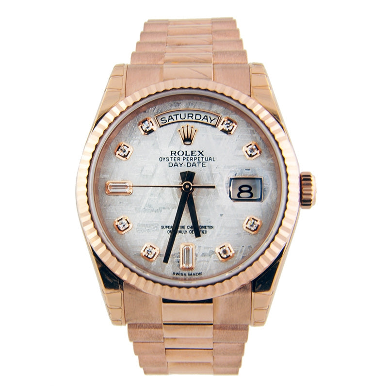 Rolex Day-Date President Pink Gold - Fluted Bezel - President