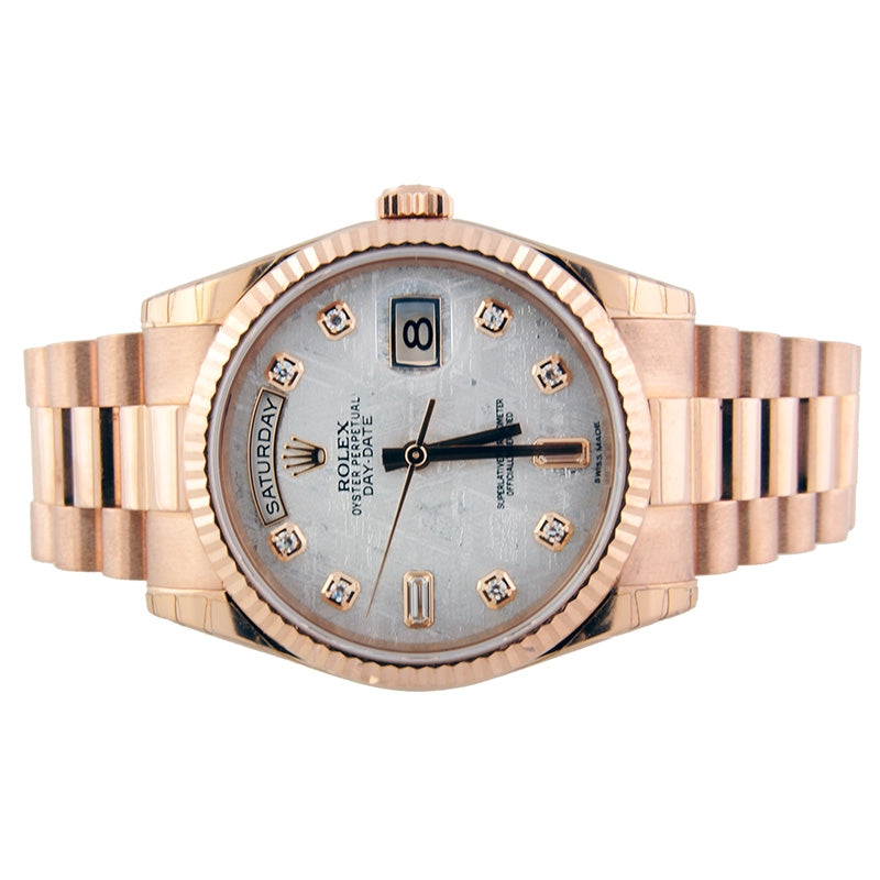 Rolex Day-Date President Pink Gold - Fluted Bezel - President