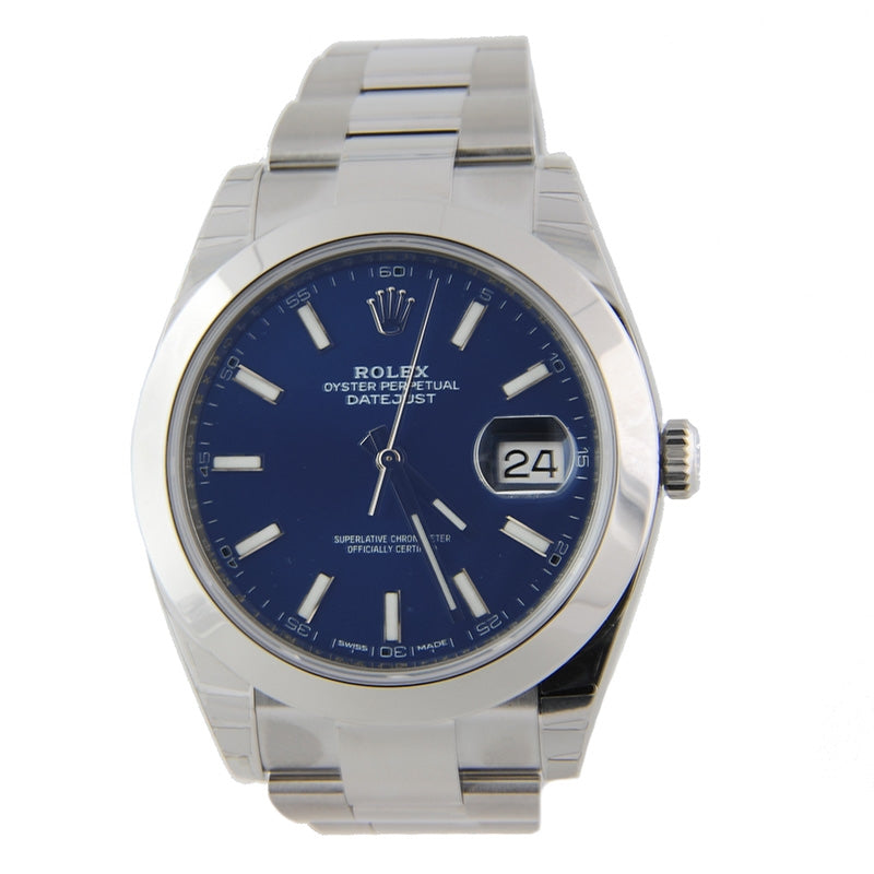 Rolex Datejust 41 Steel - Smooth Bezel - Oyster