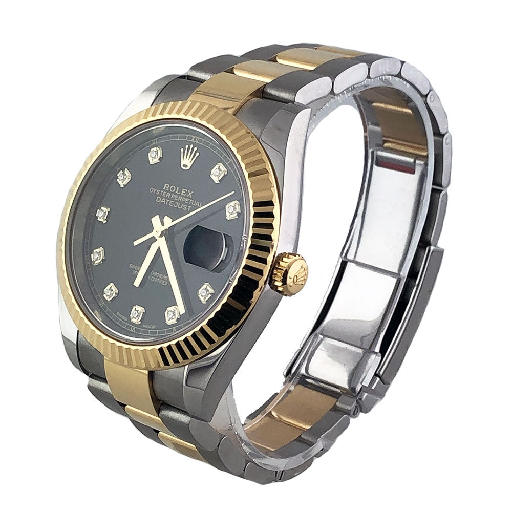 Rolex Datejust 41 Steel and Yellow Gold - Fluted Bezel - Oyster