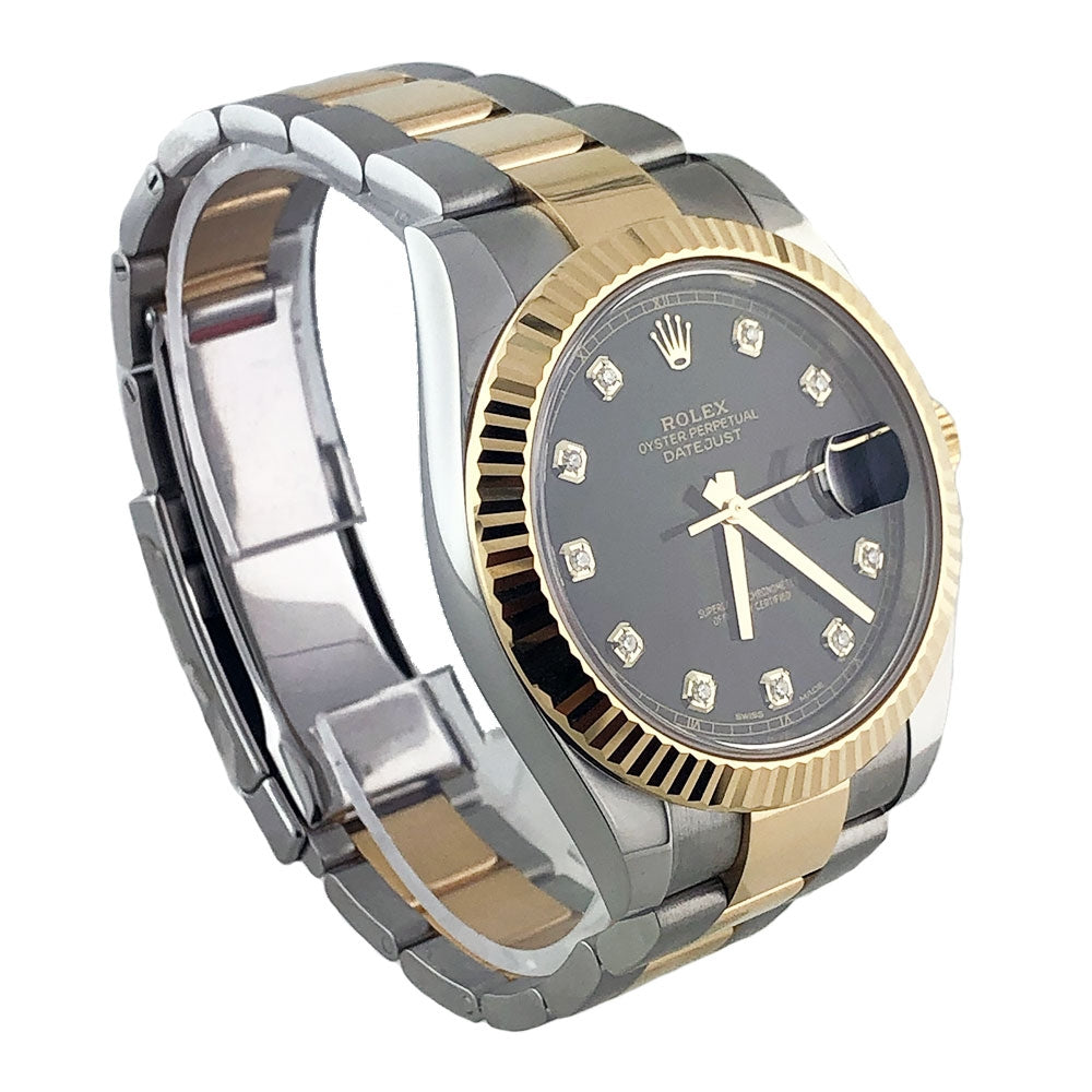 Rolex Datejust 41 Steel and Yellow Gold - Fluted Bezel - Oyster