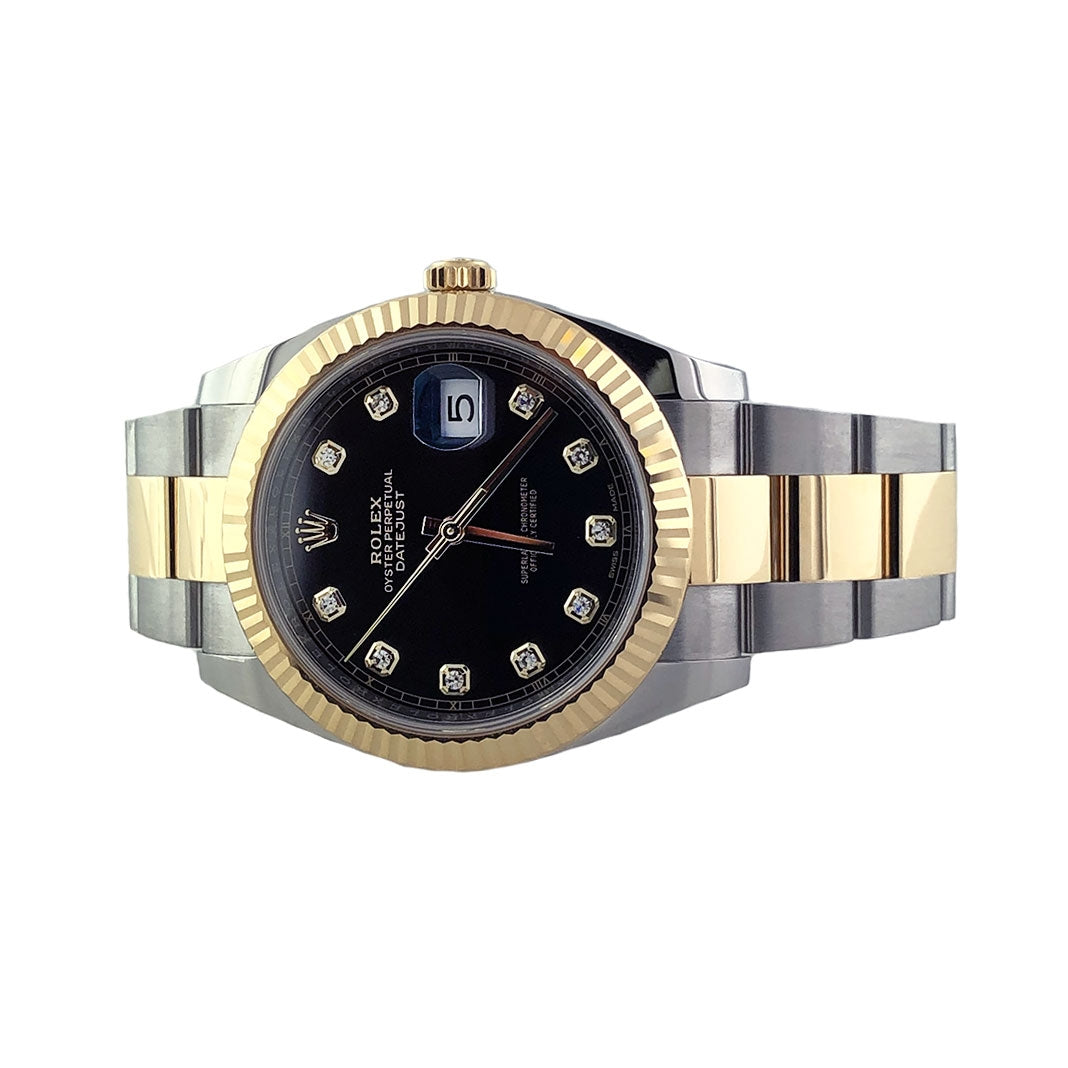 Rolex Datejust 41 Steel and Yellow Gold - Fluted Bezel - Oyster