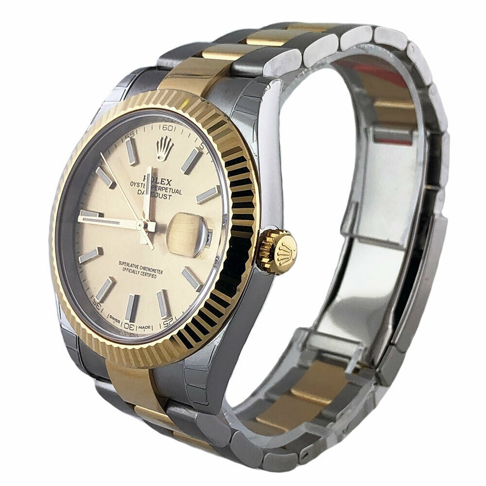 Rolex Datejust 41 Steel and Yellow Gold - Fluted Bezel - Oyster