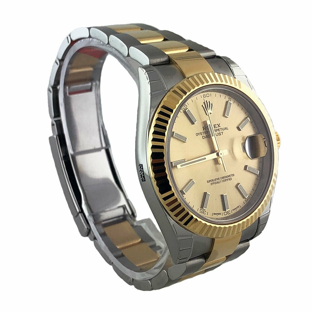 Rolex Datejust 41 Steel and Yellow Gold - Fluted Bezel - Oyster